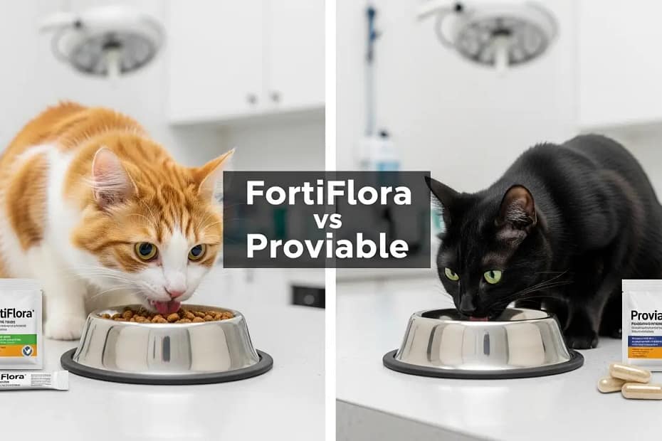 Should you choose Purina FortiFlora or Proviable for your cat's gut health? 1 purina fortiflora
